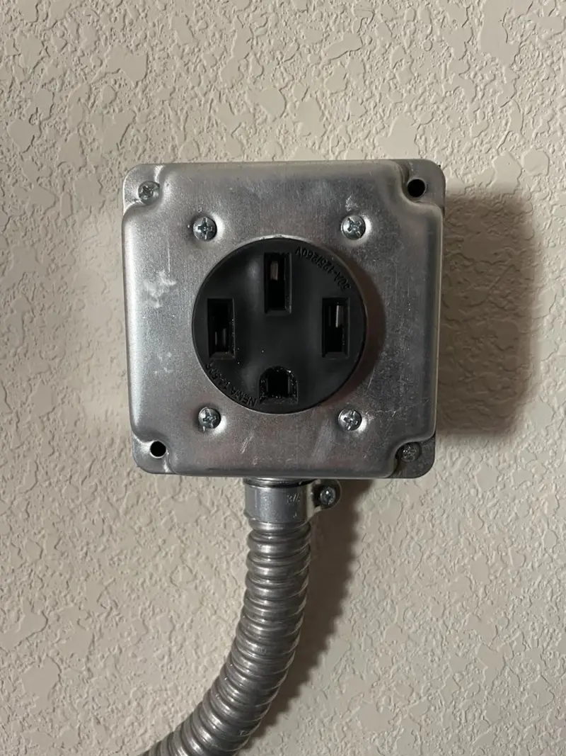 NEMA 14-50 outlet installed for Electrical Panel Upgrade in Orange Beach